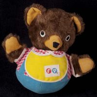 Fisher Price Musical Chime Roly Poly Teddy Bear #719 Vtg